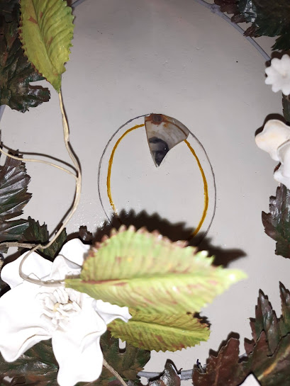 Het onderdeel met een klein stukje van een portret